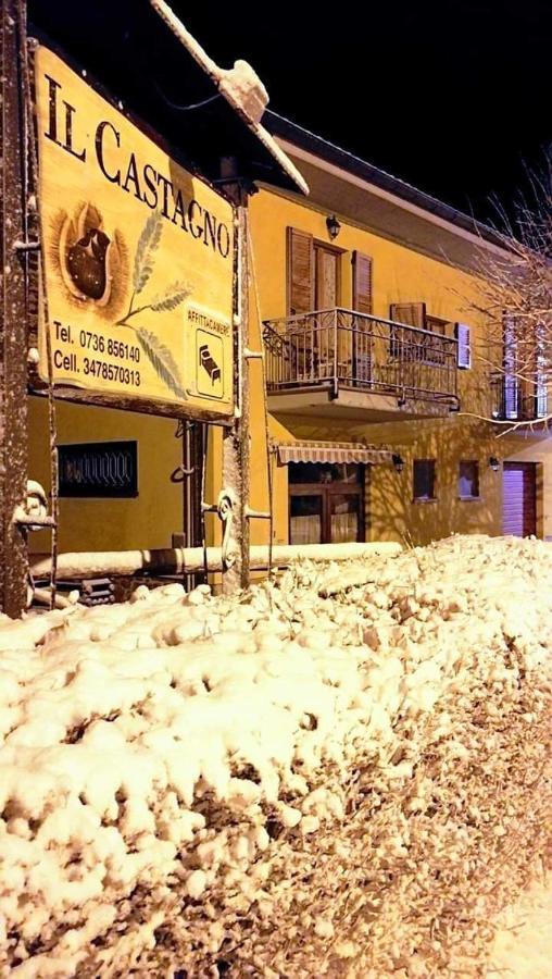 Il Castagno Bed and Breakfast Montemonaco Exteriör bild